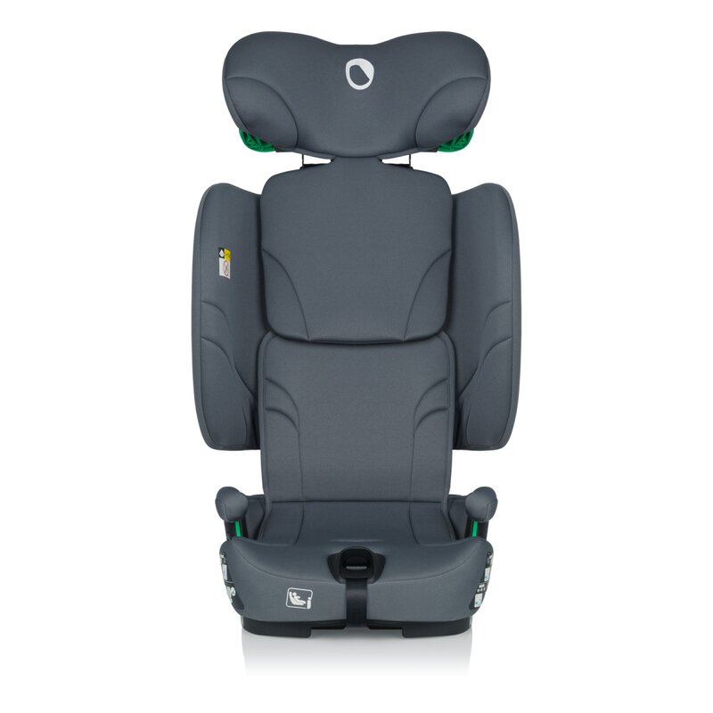 Scaun auto Lionelo Nelly Gri, pliabil, i-Size, 76-150 cm, tetiera reglabila in 15 pozitii, spatar reglabil in 4 pozitii, sisteme Isofix si Top Tether, conform cu ECE R129 - 2