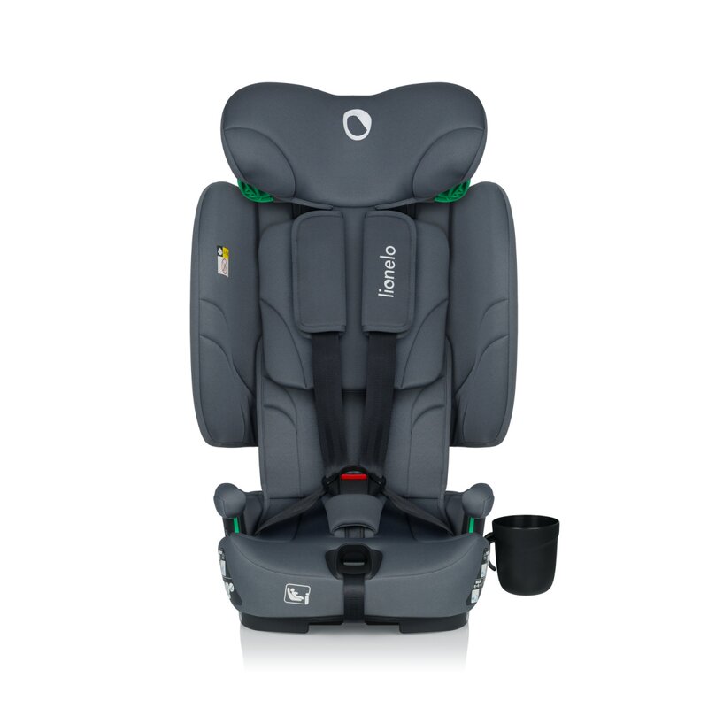 Scaun auto Lionelo Nelly Gri, pliabil, i-Size, 76-150 cm, tetiera reglabila in 15 pozitii, spatar reglabil in 4 pozitii, sisteme Isofix si Top Tether, conform cu ECE R129 - 3