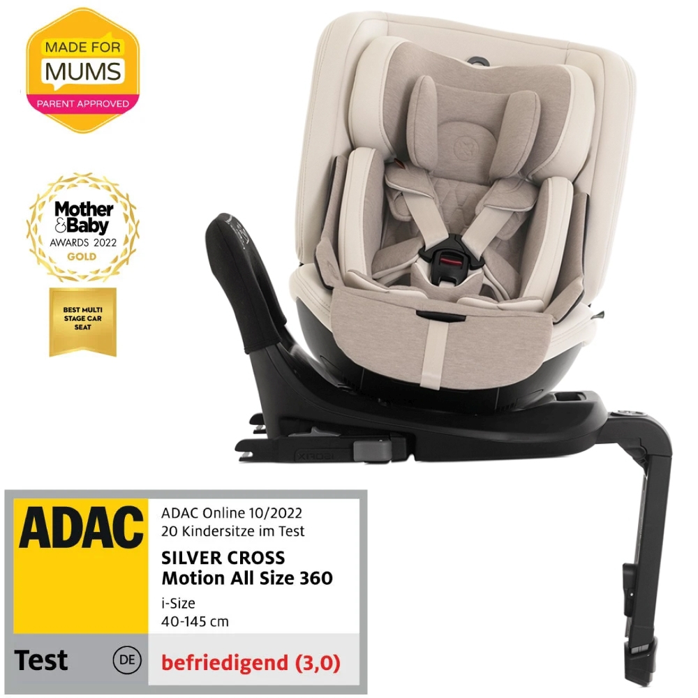 Scaun auto rotativ 360 Silver Cross Motion 2 All Size Almond i-Size
