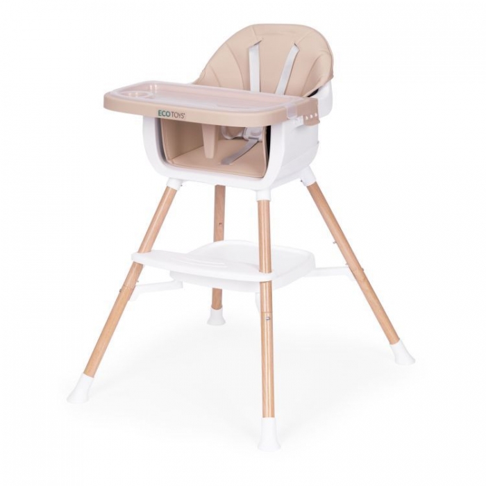 Scaun de masa 2 in 1 Ecotoys HC508 Bej - 2 | YEO