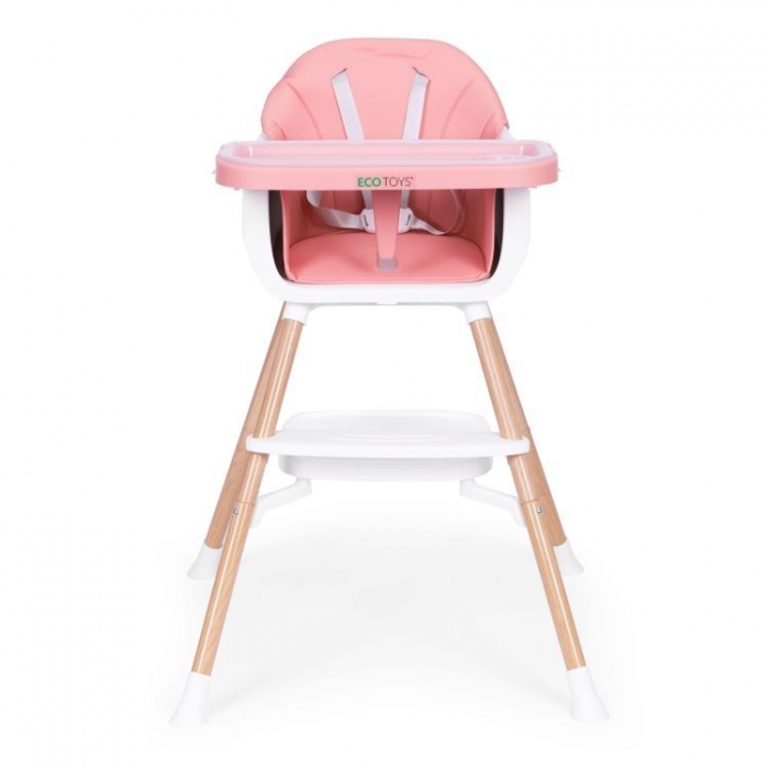 Scaun de masa 2 in 1 Ecotoys HC508 Roz - 1 | YEO