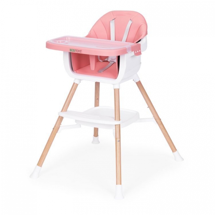 Scaun de masa 2 in 1 Ecotoys HC508 Roz - 2 | YEO