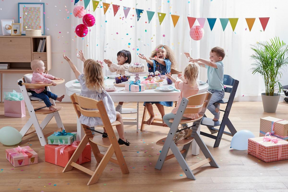 Scaun de masa 3 in 1 Kinderkraft Enock woodenwhite