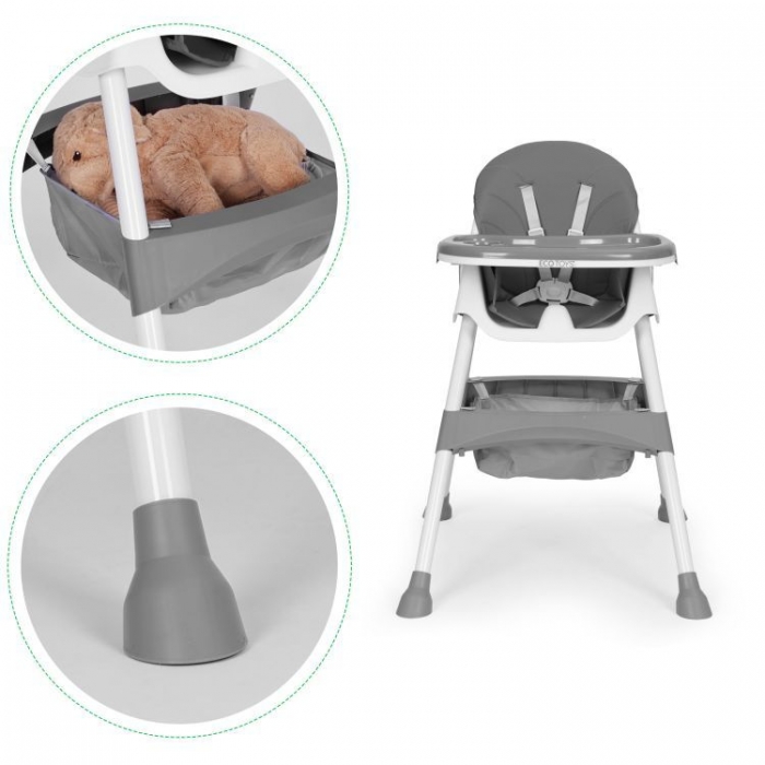 Scaun de masa pentru copii Ecotoys HC521 Gri - 1 | YEO