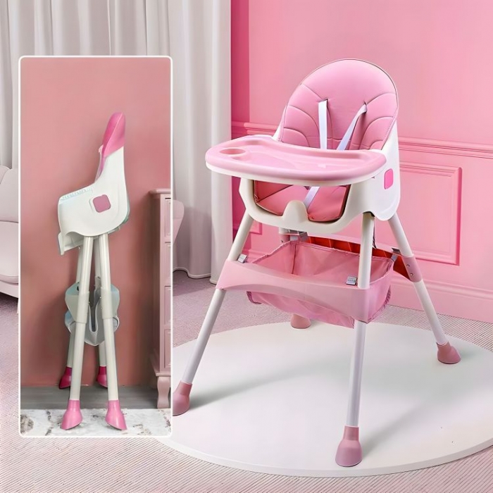 Scaun de masa pentru copii Ecotoys HC521 Roz - 3 | YEO