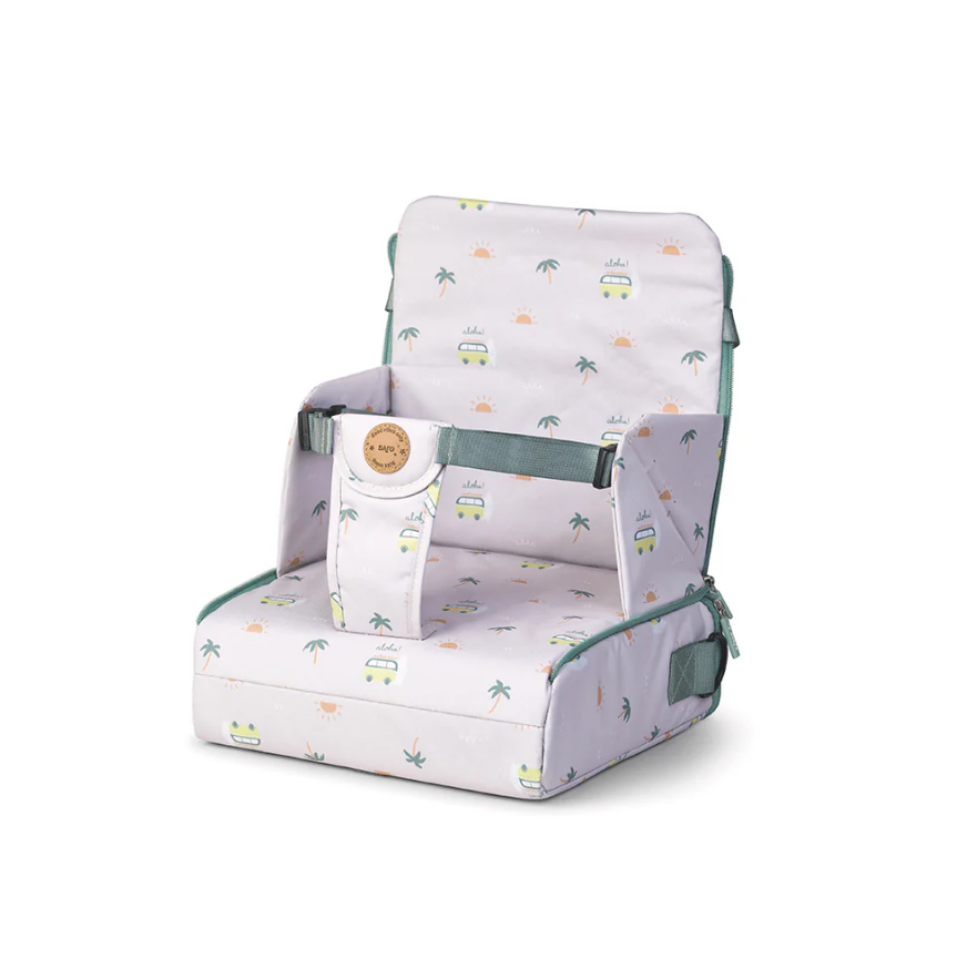 Scaun de masa portabil Aloha 2 in 1, design multifunctional, geanta de mana, centura de siguranta