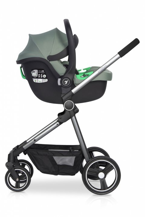 Scoica auto Colibro Petit i-Size, omologata R129, cu tetiera reglabila, copertina ajustabila, maner de transport ajustabil, pentru copii intre 40-87 cm sau 0-13 kg, Pine - 2