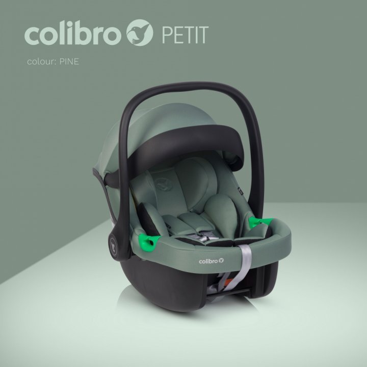 Scoica auto Colibro Petit i-Size, omologata R129, cu tetiera reglabila, copertina ajustabila, maner de transport ajustabil, pentru copii intre 40-87 cm sau 0-13 kg, Pine - 3