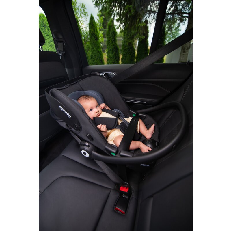 Scoica auto Lionelo i-Size Astrid Verde, include baza Isofix, 0-13 Kg, 40-87 cm, maner si capotina reglabile, protectie laterala avansata, Testat ADAC, Conform cu R129 - 4