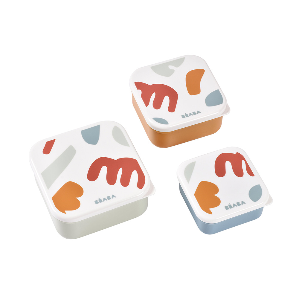 Set 3 caserole pentru gustari Beaba Playful - 2 | YEO