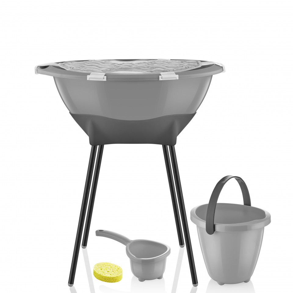 Set complet de baie BabyJem Elegant Gri