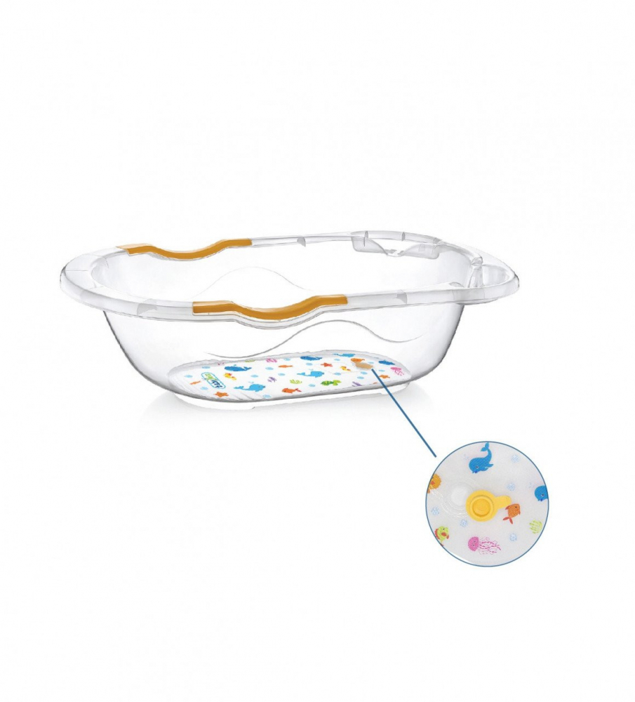 Set cadita de baie cu 6 piese BabyJem Alb - 1 | YEO