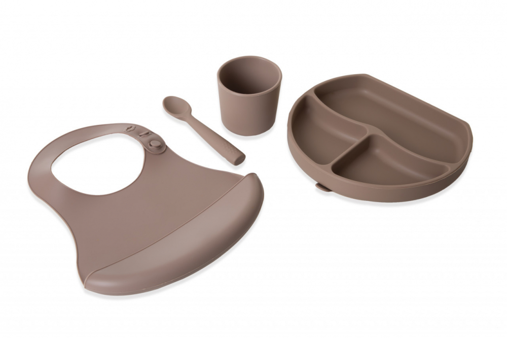 Set diversificare 4 piese din silicon BabyJem Latte - 2 | YEO