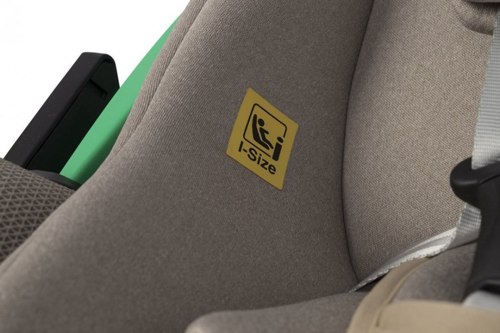 Set scoica auto si baza isofix rotativa EasyGo Buz Pro i-Size, omologat R129, cu tetiera reglabila in inaltime, copertina ajustabila, pentru copii intre 40-87 cm sau 0-13 kg, Taupe - 3