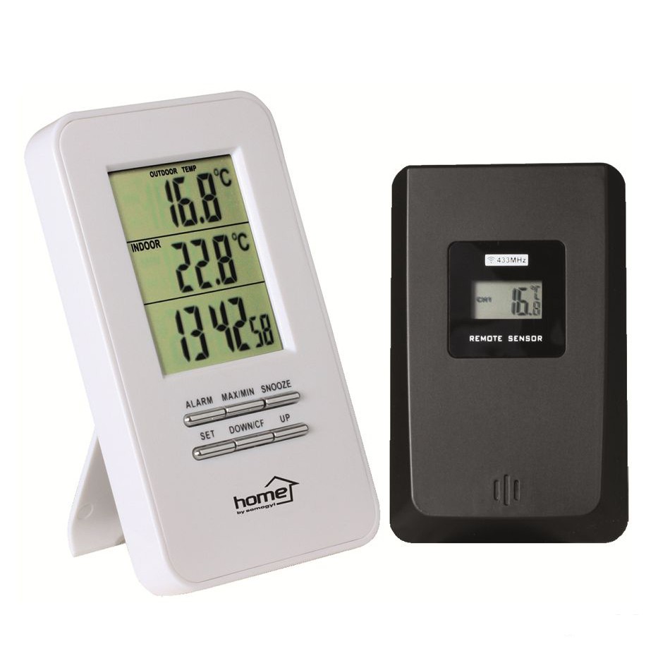 Termometru cu ceas, afisare temperatura exterior interior, home - 2 | YEO