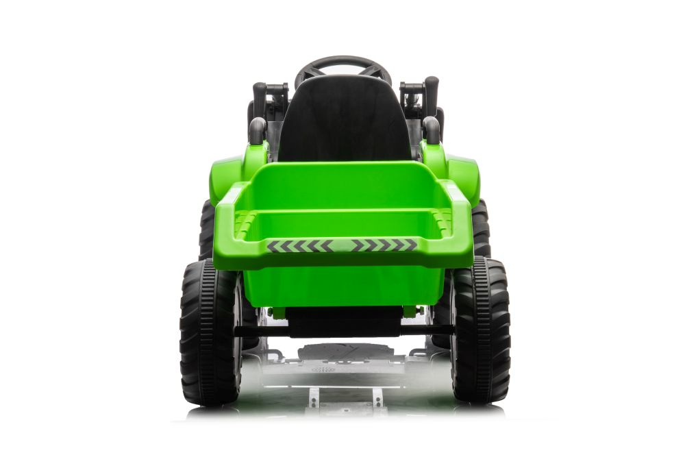 Tractor electric pentru copii cu Cupa si Remorca detasabila, telecomanda 2.4G, cu 2 motoare de 45W, baterie de 12V45Ah, sistem audio integrat USB, MP3, AUX, capacitate 30 kg, viteza maxima 3.5 kmh - 1