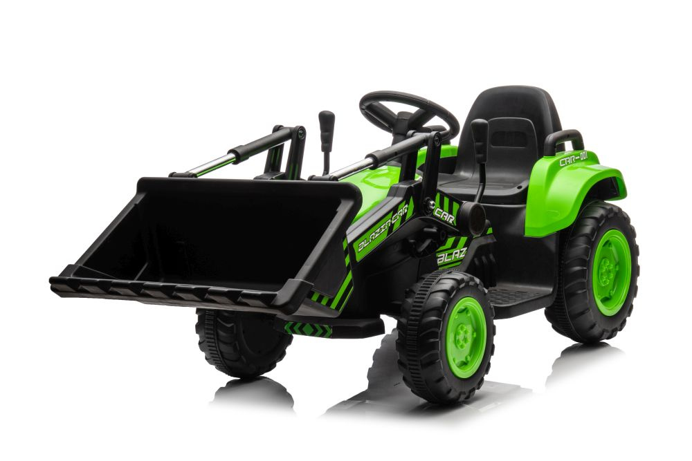 Tractor electric pentru copii cu Cupa si Remorca detasabila, telecomanda 2.4G, cu 2 motoare de 45W, baterie de 12V45Ah, sistem audio integrat USB, MP3, AUX, capacitate 30 kg, viteza maxima 3.5 kmh - 3