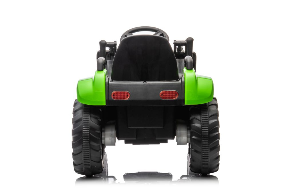 Tractor electric pentru copii cu Cupa si Remorca detasabila, telecomanda 2.4G, cu 2 motoare de 45W, baterie de 12V45Ah, sistem audio integrat USB, MP3, AUX, capacitate 30 kg, viteza maxima 3.5 kmh - 4