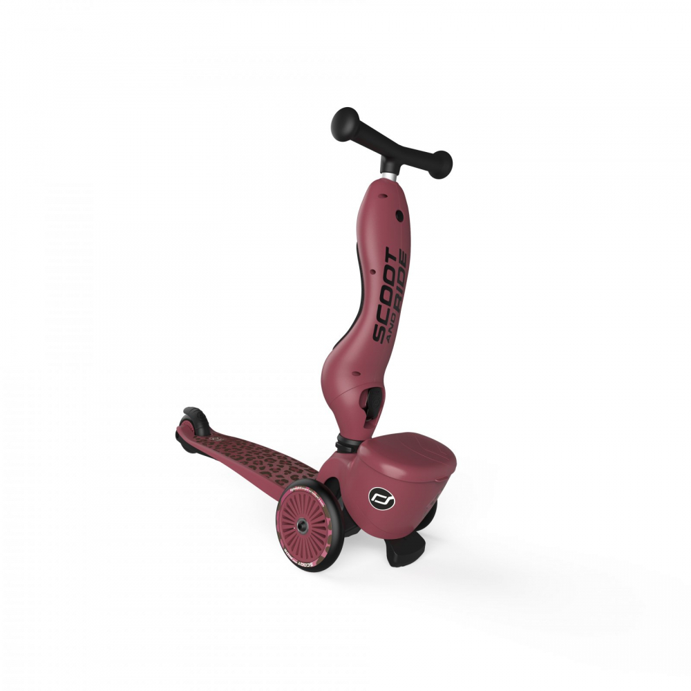 Trotineta copii cu sezut, suport jucarie, transformabila 2 in 1, HighwayKick 1 Lifestyle Wildcat, 1-5 ani, pana la 50 kg, Scoot Ride - 4