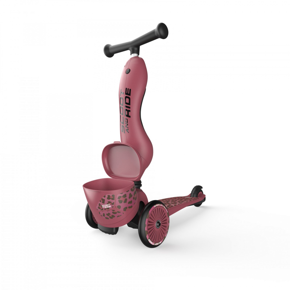 Trotineta copii cu sezut, suport jucarie, transformabila 2 in 1, HighwayKick 1 Lifestyle Wildcat, 1-5 ani, pana la 50 kg, Scoot Ride - 5