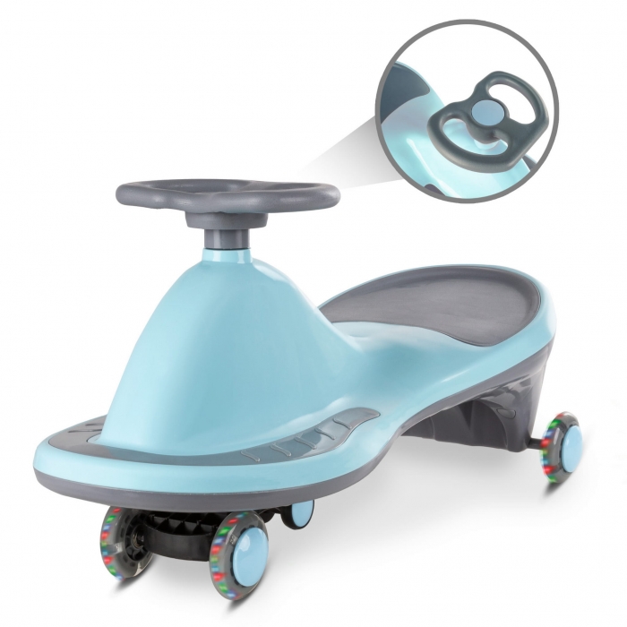 PlasmaCar gravitational Kidwell Rollo Albastru, roti LED, greutate admisa 100 kg, varsta 3 ani+ - 4