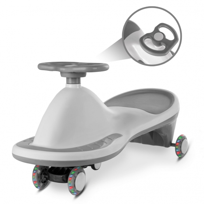 PlasmaCar gravitational Kidwell Rollo Gri, roti LED, greutate admisa 100 kg, varsta 3 ani+ - 4