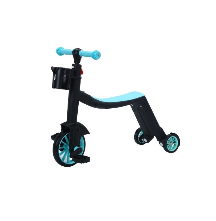 Trotineta multifunctionala 8in1 Doris Albastru tranformabila in tricicleta,bicicleta echilibru,trotineta,ghidon cu inaltime reglabila,usor de transformat,se adapteaza nevoile in crestere ale copilului,Sarcina admisa 50 kg