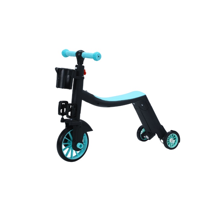 Trotineta multifunctionala 8in1 Doris Albastru tranformabila in tricicleta,bicicleta echilibru,trotineta,ghidon cu inaltime reglabila,usor de transformat,se adapteaza nevoile in crestere ale copilului,Sarcina admisa 50 kg - 1