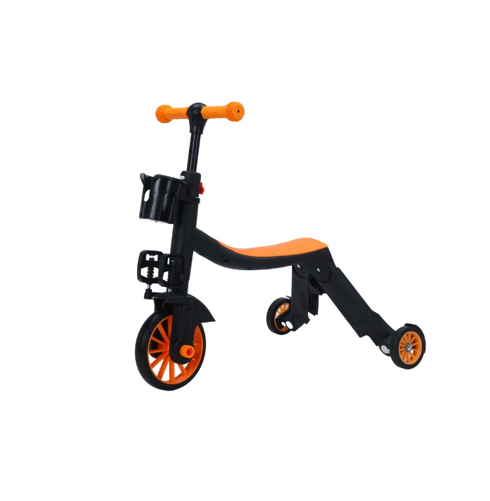 Trotineta multifunctionala 8in1 Doris Orange tranformabila in tricicleta,bicicleta echilibru,trotineta,ghidon cu inaltime reglabila,usor de transformat,se adapteaza nevoile in crestere ale copilului,Sarcina admisa 50 kg - 2