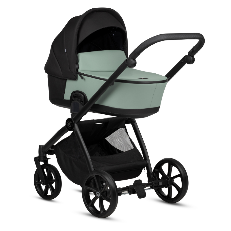 Carucior 2 in 1 Tutis Mio 3+ Sage 039 din piele, sezut reversibil, amortizoare duble, maner reglabil, accesorii incluse - 7