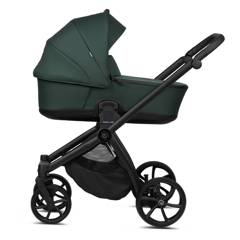 Carucior 2 in 1 Tutis Mio 3+ Pacific Green 240 din piele, sezut reversibil, amortizoare duble, maner reglabil, accesorii incluse - 8