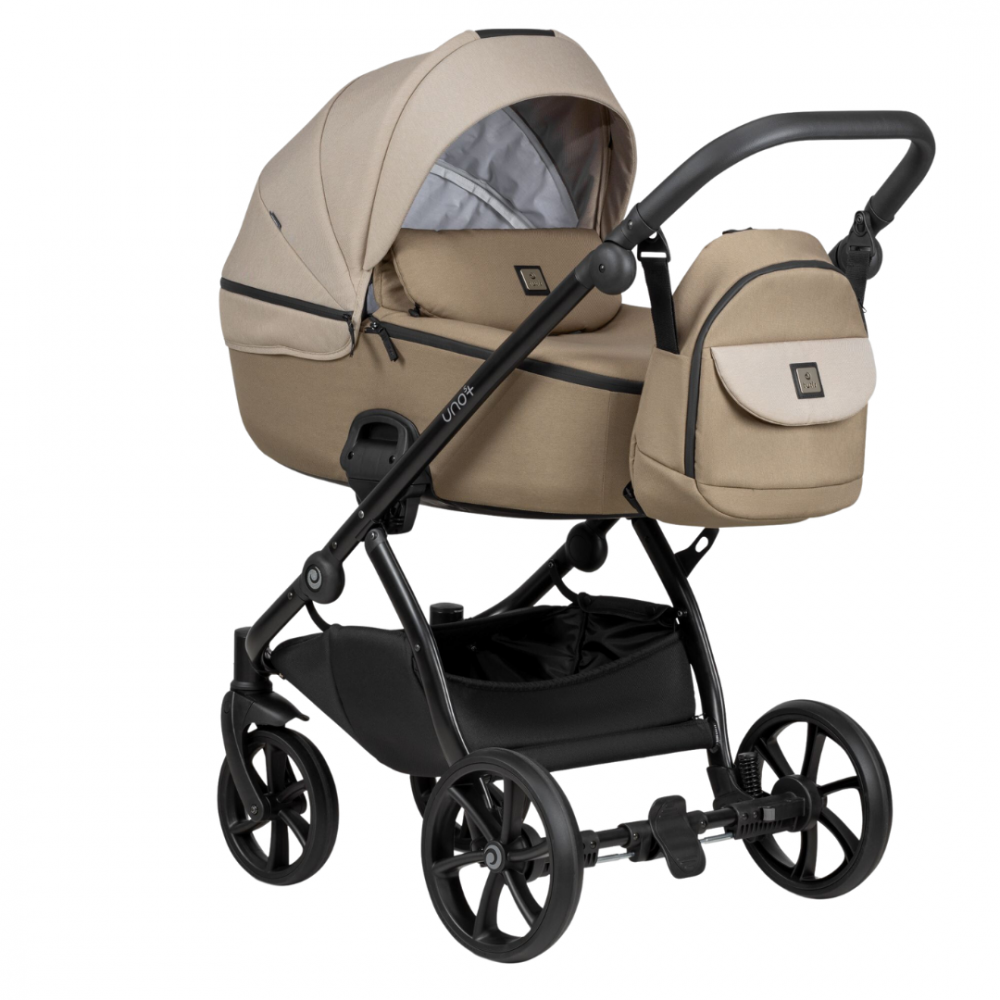 Carucior 2 in 1 Tutis Uno 5+ Cheteau grey 005 sezut reversibil, spatar reglabil, roti cu blocare, bara detasabila, accesorii incluse - 2