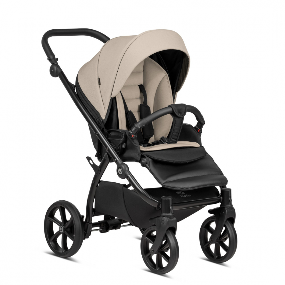 Carucior 2 in 1 Tutis Uno 5+ Cheteau grey 005 sezut reversibil, spatar reglabil, roti cu blocare, bara detasabila, accesorii incluse - 4