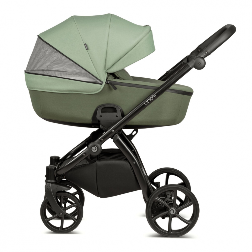 Carucior 2 in 1 Tutis Uno 5+ Matcha 037 sezut reversibil, spatar reglabil, roti cu blocare, bara detasabila, accesorii incluse - 3