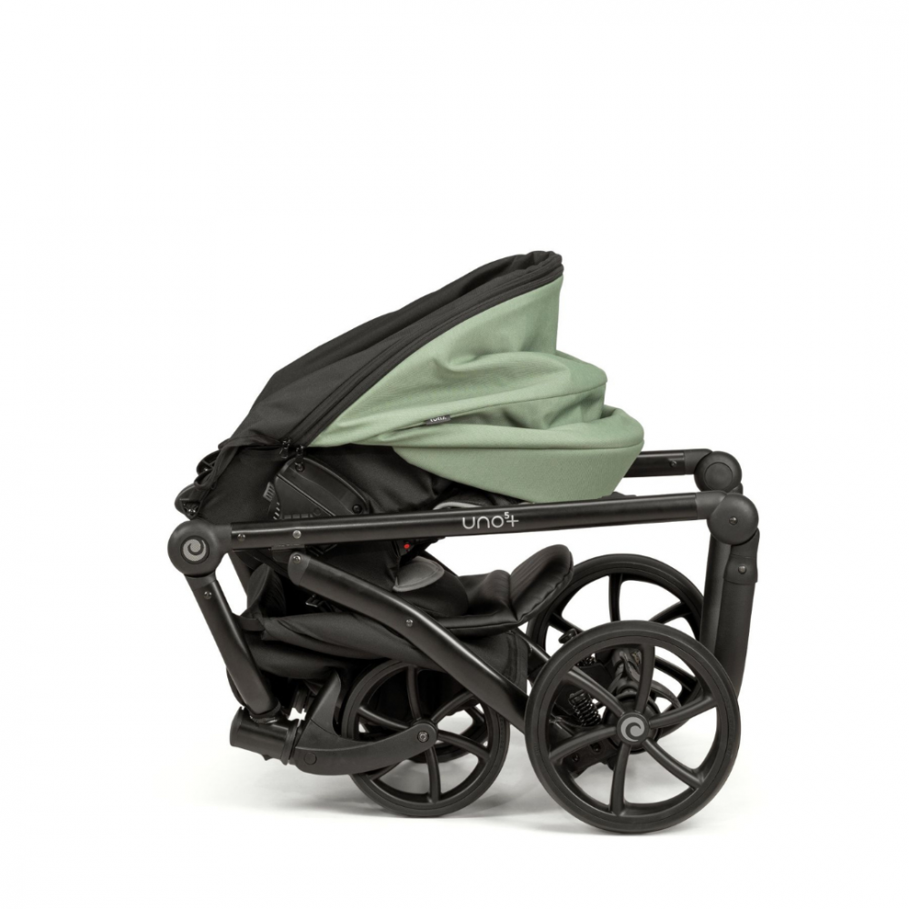 Carucior 2 in 1 Tutis Uno 5+ Matcha 037 sezut reversibil, spatar reglabil, roti cu blocare, bara detasabila, accesorii incluse - 6