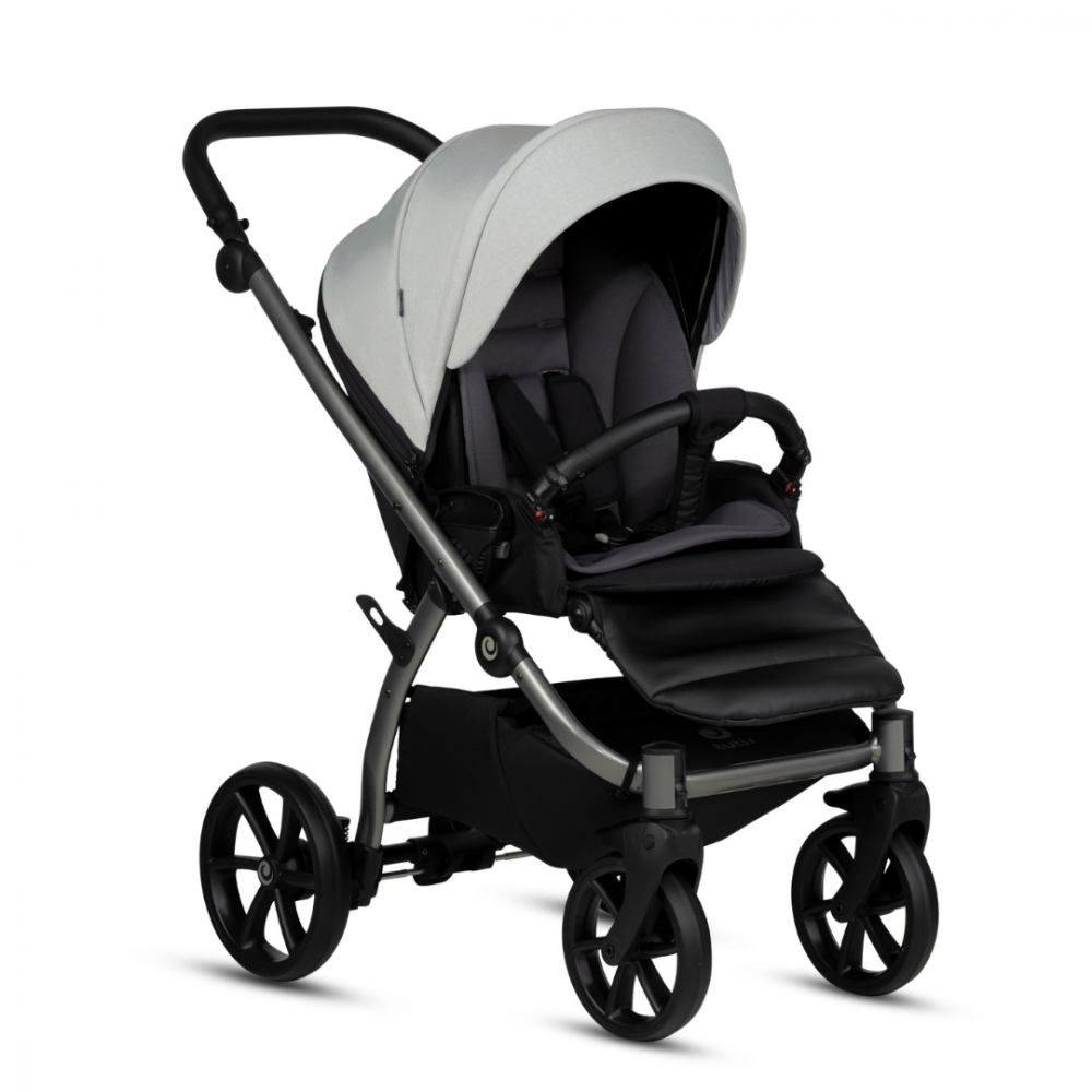 Carucior 2 in 1 Tutis Uno 5+ Risso 142 sezut reversibil, spatar reglabil, roti cu blocare, bara detasabila, accesorii incluse - 5