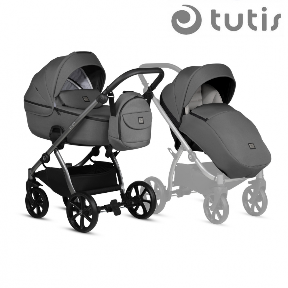Carucior 2 in 1 Tutis Uno 5+ Canella 145 sezut reversibil, spatar reglabil, roti cu blocare, bara detasabila, accesorii incluse - 4