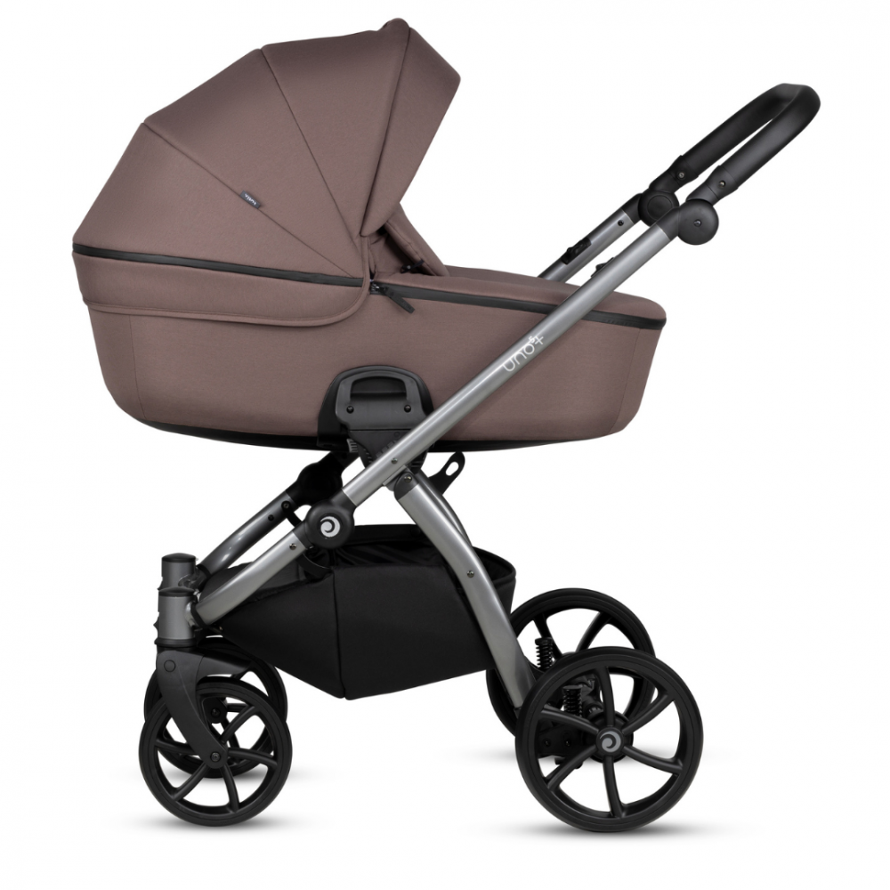 Carucior 2 in 1 Tutis Uno 5+ Cocoa 159 sezut reversibil, spatar reglabil, roti cu blocare, bara detasabila, accesorii incluse - 3