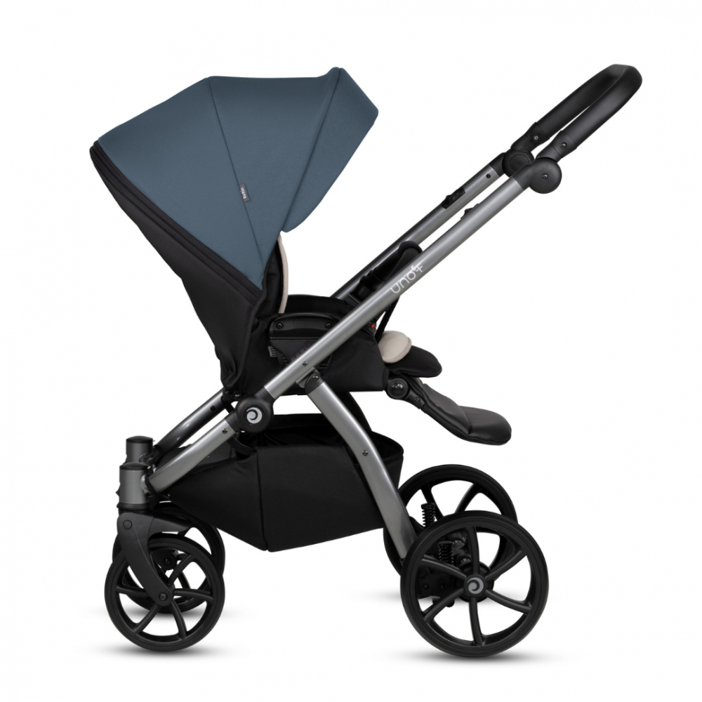 Carucior 2 in 1 Tutis Uno 5+ Marine 160 sezut reversibil, spatar reglabil, roti cu blocare, bara detasabila, accesorii incluse - 6