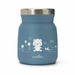 Termos din otel inoxidabil Nuvita Powder Blue pentru alimente lichide si solide 300 ml