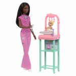 Set de joaca Barbie cariere bruneta pediatru
