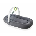 Babynest cu bara de jucarii BabyJem Antracit