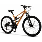 Bicicleta MTB-Full Suspension Velors Trail 2.7 V27271D Portocaliu/Negru, roti 27,5 inch, greutate suportata 120 Kg, inaltime utilizator 160-175 cm