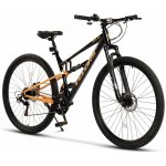 Bicicleta MTB-Full Suspension Velors Trail 2.9 V29271D Negru/Portocaliu, roti 29 inch, greutate suportata 120 kg, inaltime utilizator 170-185 cm