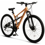 Bicicleta MTB-Full Suspension Velors Trail 2.9 V29271D Portocaliu/Negru, roti 29 inch, greutate suportata 120 kg, inaltime utilizator 170-185 cm