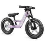 Bicicleta copii fara pedale Berg Biky Cross mov 12 inch, cu frana de mana, anvelope pneumatice, scaun reglabil pe inaltime, varsta 2,5-5 ani, inaltime utilizator 90-120 cm, greutate maxima utilizator 30 kg