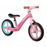 Bicicleta copii fara pedale Momi Mizo Pink 12 inch, foarte usoara, roti din spuma EVA, scaun reglabil de la 33-40 cm, greutate maxima admisa 25 kg, de la 3 ani