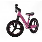 Bicicleta fara pedale pentru copii, Adamex Rocket, cu roti gonflabile din cauciuc 12 inch, sezutul moale reglabil pe inaltime, sarcina maxima admisa 25 kg, omologata EN71, Pink Me