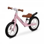 Bicicleta de echilibru fara pedale pentru copii Toyz Inter Pink,Roti gonflabile,Sa confortabila din piele cu inaltime reglabila,Protectie noroi,Manere antiderapante,De la 3ani sau maxim 30kg