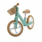 Bicicleta fara pedale pentru copii, Adamex Pixie, cu roti de 12 inch din spuma PU, cu cosulet, design retro, scaun reglabil, inaltime sezut 33-43 cm, sarcina maxima admisa 50 kg, 2-6 ani, Prestige Mint